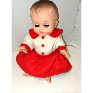 Vintage 1957 10" Ruth E. Newton The Sun Rubber Co. Baby Doll Outfit Rare